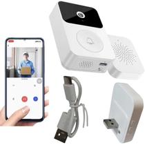 Campainha Sem Fio Interfone Residencial Inteligente Wifi recarregável com Câmera X9 Campainha Sem Fio Interfone Residencial Inteligente Wifi recarregável com Câmera X9
