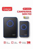 Campainha Sem Fio ipega KP-CA331 150m 38 Toques LED
