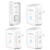 Campainha Sem Fio Longo Alcance Plug & Play Bivolt 3 Pontos
