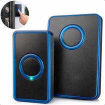 Campainha Sem Fio Longo Alcance Wireless Residência 38 Toque Preto 110 220v Bivolt