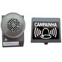 Campainha Sem Fio R.s Nacional 100% Alcance 40 Metros Cinza R.S Nacional