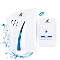 Campainha Sem Fio Residencial Longo Alcance Wireless 36 Sons A Prova D'água Branca