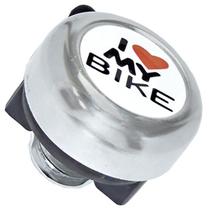 Campainha Sininho I Love Bike Prata