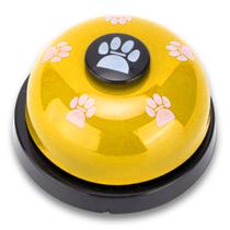 Campainha Sino Brinquedo Pet P/ Adestramento De Cães Novo Amarela