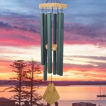 Campanas de viento Howarmer de 91 cm para exterior, tono profundo, color verde