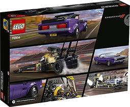 Campeões de velocidade da LEGO Mopar Dodge//SRT Top Fuel Dragster e 1970 Dodge Challenger T/A 76904 Building Toy Nova 2021 (627 Peças)