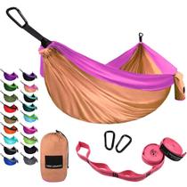 Camping Hammock Gold Armour Portable Single com capacidade de 500 libras