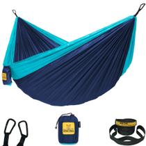 Camping Hammock Wise Owl Outfitters FAZ nylon azul marinho e azul claro Camping Hammock Wise Owl Outfitters FAZ nylon azul marinho e azul claro