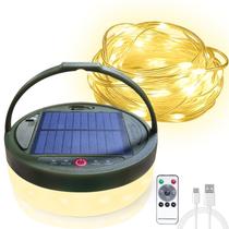 Camping String Lights SWEALEER 12m Solar USB Remote IP44