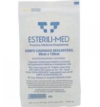 Campo cirurgico desc.plástico transp. 90x120cm -esterilimed