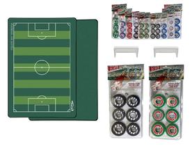 Campo de Futebol de Botão 90x60 Cm +02 Jogos Clássicos Escolha a Cor
