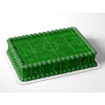 Campo de Futebol no seu Bolo em Papel de Arroz festa surpresa + Faixas Laterais