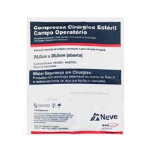Campo Operatório Neve Crochê Estéril 25X28cm - 5 unidades