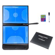 Campo Tático Futsal Poker Com Imã E Caneta Cor Azul Campo Tático Futsal Poker Com Imã E Caneta Cor Azul