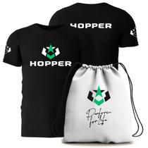 Camsieta dry fit preto m + mochila esportiva - hopper Camsieta dry fit preto m + mochila esportiva - hopper