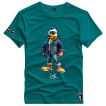 Camsieta Estampada Pato Hunter Jaqueta Couro Shap Life