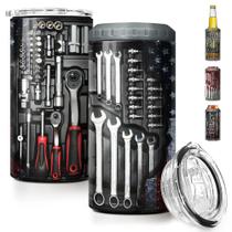 Can Cooler SANDJEST Mechanics Tumbler Machanic Dad Tool Box