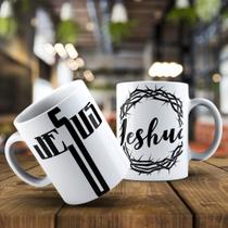 Canacas Em Porcelana Temas Evangélicos "Jesus"