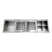 Canal Organizador Completa 60cm. Inox Com Válvula Canal Organizador Completa 60cm. Inox Com Válvula