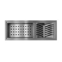 Canal Organizador Dax Inox Michigan Acetinado DAX-0044-MG-CR
