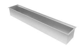 Canal organizador debacco úmido 900 em aço inoxidável 91x17cm 20.03.10700