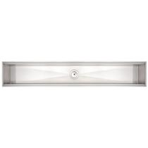 Canal Organizador em Aço Inox Tramontina para Sobrepor com Acabamento Scotch Brite 105x18 cm