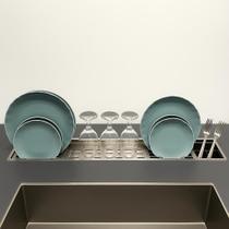 Canal organizador Escorredor de Louças Embutido em Aço Inox 90cm Cozix