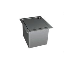Canal Organizador Match Mini Container Com Tampa Escovado 15x17 Cm - Mekal Canal Organizador Match Mini Container Com Tampa Escovado 15x17 Cm - Mekal
