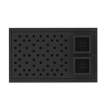 Canal Organizador Módulo Copos/Talheres Preto Vulcano - Arquitech