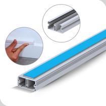 Canaleta 2x1x1000mm Com Divisória e Fita Dupla Branca Canaleta 2x1x1000mm Com Divisória e Fita Dupla Branca