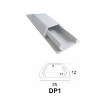 Canaleta De Piso Dutopiso 25x12 Dp1 Cinza Barra 2 Metros