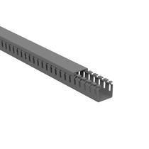 Canaleta Pvc 30x30x2000mm Recorte Aberto Cinza