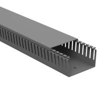 Canaleta Pvc 80x50x2000mm Recorte Aberto Cinza