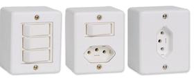 Canaleta PVC Box Br Conjunto 2 Tomadas 10A Ilumi Canaleta PVC Box Br Conjunto 2 Tomadas 10A Ilumi