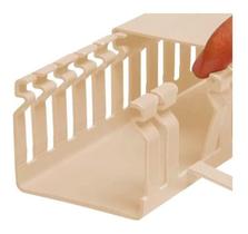 Canaleta Recorte Aberto 22x22mm Bege 2 Metros - Elesys