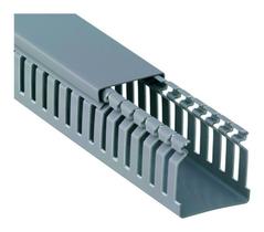 Canaleta Recorte Aberto Cinza 80x80mm 2 Metros - Elesys