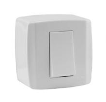 Canaletinha PVC Slim Branca 1 Int Simples 10A Ilumi