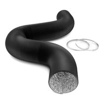 Canalização de alumínio pneumático flexível iPower de 6 polegadas e 25 pés com 2 braçadeiras