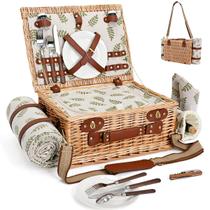 Canasta de Picnic SatisInside para 2 con Forro Aislante y Manta Canasta de Picnic SatisInside para 2 con Forro Aislante y Manta