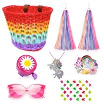 Canasta para Bicicleta Suerico para Niñas con Collar de Unicornio y Más