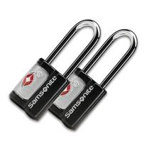 Candado de viaje Samsonite juego de 2 con llave, aprobado por TSA, color negro