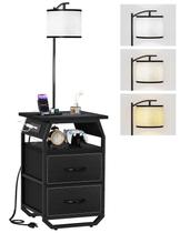 Candeeiro de chão Table Run, julho de 52,7" H, lâmpada de 3 cores, carregamento USB Candeeiro de chão Table Run, julho de 52,7" H, lâmpada de 3 cores, carregamento USB