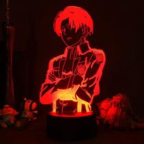 Candeeiro de mesa 3D Attacks On Titans Colorful Touch LED Night Light