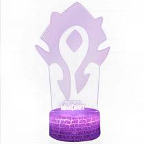 Candeeiro de mesa 3D Creative Warcraft USB Colorful Touch LED Light