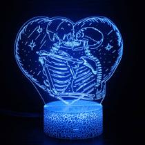Candeeiro de mesa 3D Halloween Skull Pharaoh Visual Light LED Light
