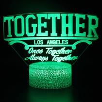 Candeeiro de mesa 3D Night Light Elements LED Colorful Touch