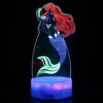 Candeeiro de mesa 3D Touch LED tricolor Mermaid Dolphin Shark Jell Candeeiro de mesa 3D Touch LED tricolor Mermaid Dolphin Shark Jell