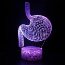 Candeeiro de mesa Abstract Brain Organ 3D LED Colorful Touch Remote