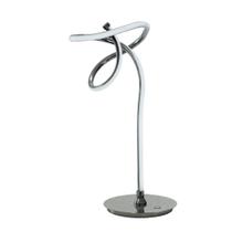 Candeeiro de mesa Benzara BM309029 56cm LED torcido cromado