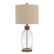 Candeeiro de mesa Benzara Bubble Glass Body Rope Accent Beige Candeeiro de mesa Benzara Bubble Glass Body Rope Accent Beige